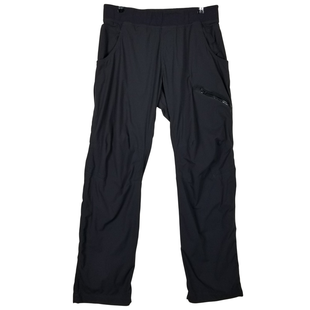 Lululemon Technical Pants Men XL Black Textured Stripe Gorpcore Hiking Utility